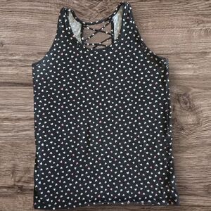 Old Navy black with heart prints top